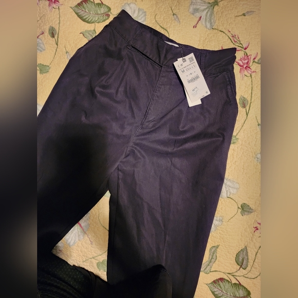 Zara BNWT Black High Waisted Trousers Straight Leg M - Picture 3 of 6